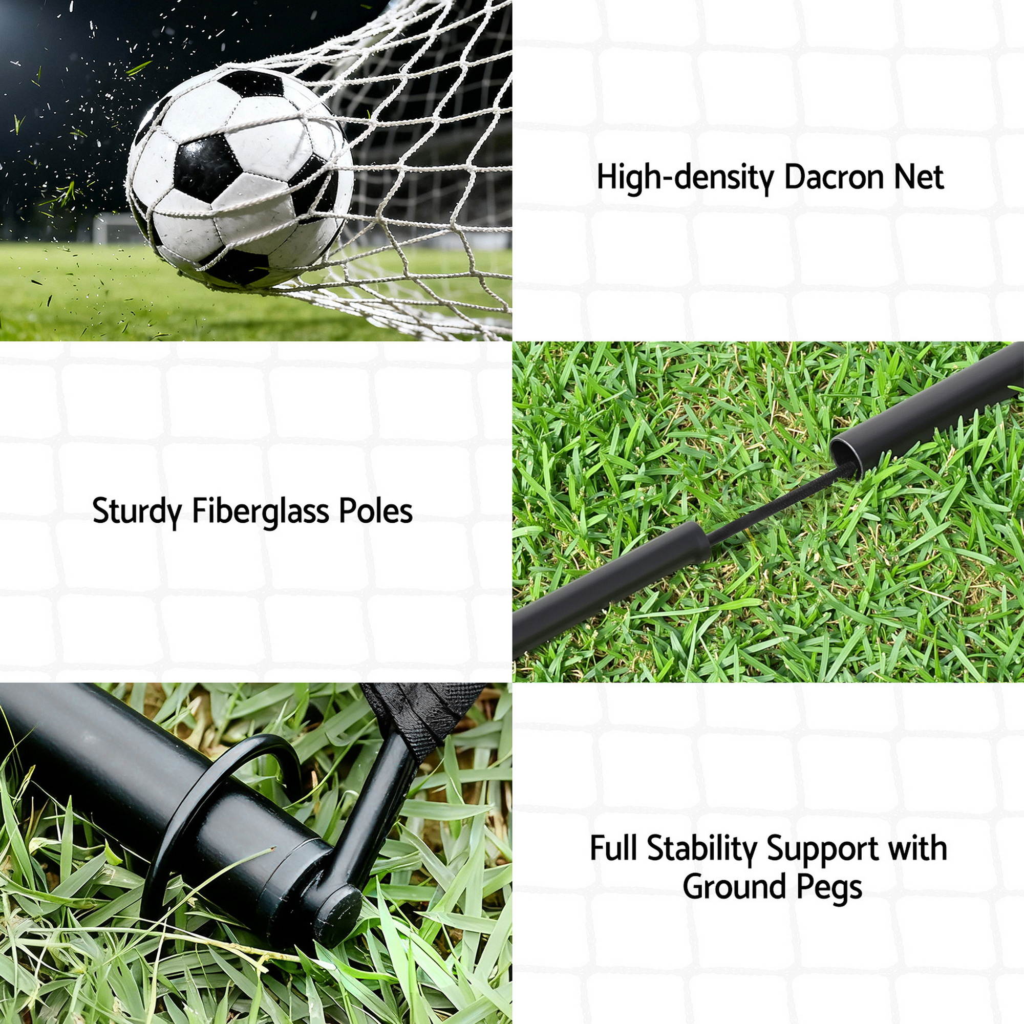Everfit 2m Football Soccer Net Rebounder for Free Kicks view 5