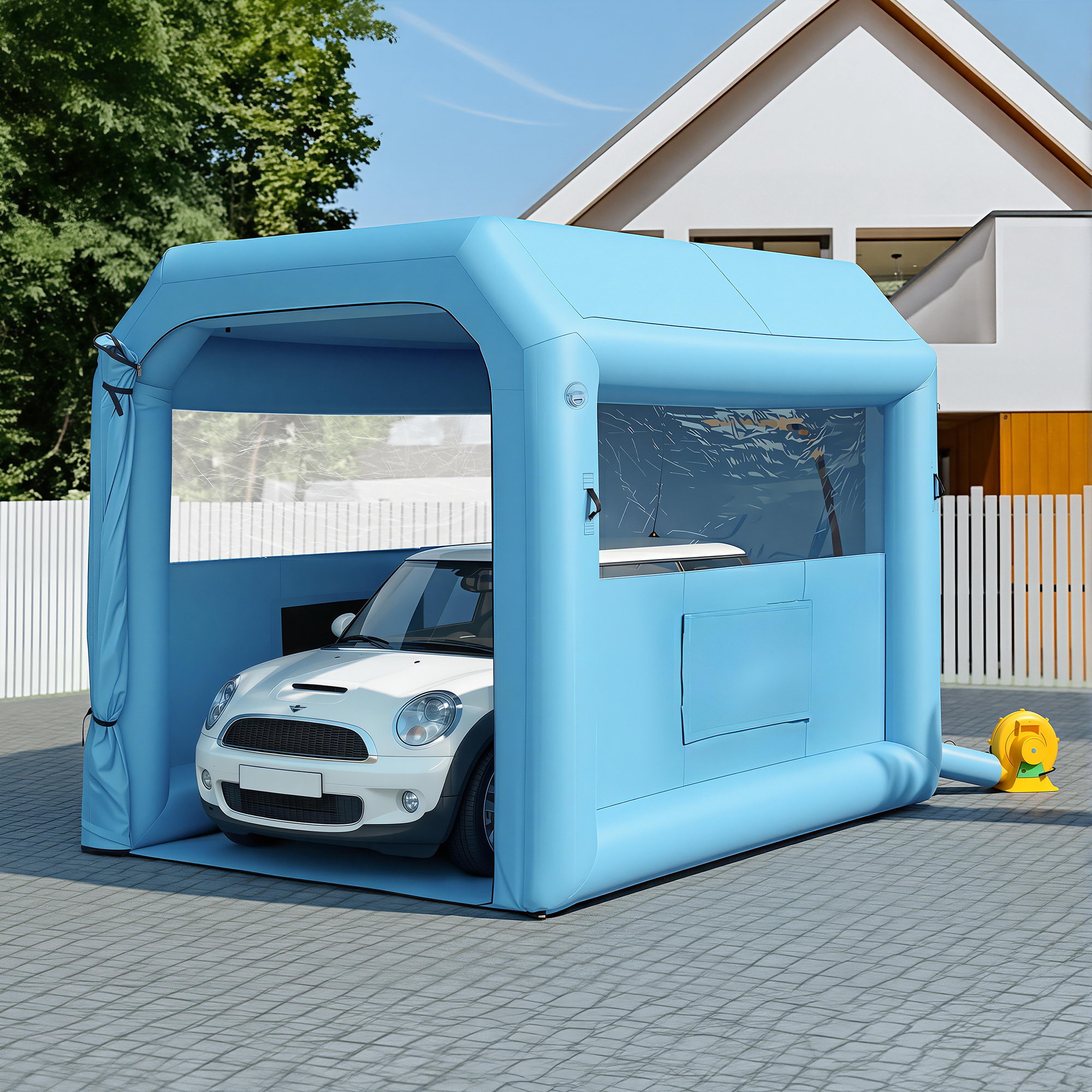 Giantz Inflatable Paint Booth 2.5x2.5x3m with 550W Blower