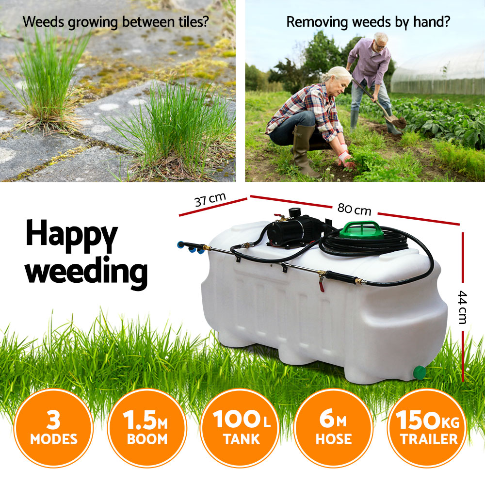 Giantz Weed Sprayer 100L Trailer with 1.5m Boom view 5