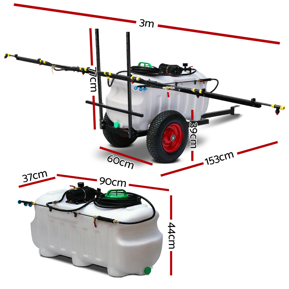 Giantz Weed Sprayer 100L Trailer with 3m Boom view 2