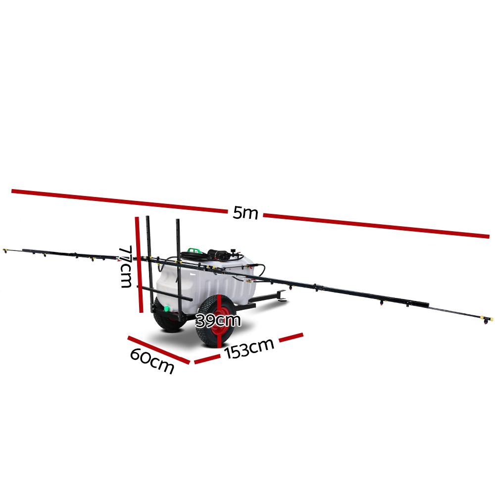 Giantz Weed Sprayer 100L ATV Trailer with 5m Boom view 2
