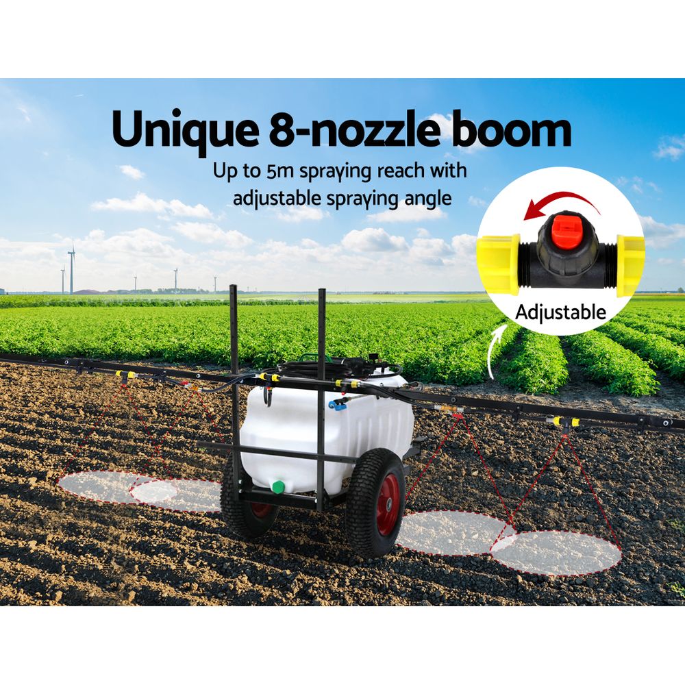 Giantz Weed Sprayer 100L ATV Trailer with 5m Boom view 4