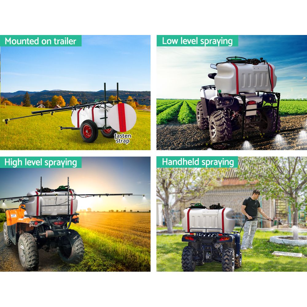 Giantz Weed Sprayer 100L ATV Trailer with 5m Boom view 5