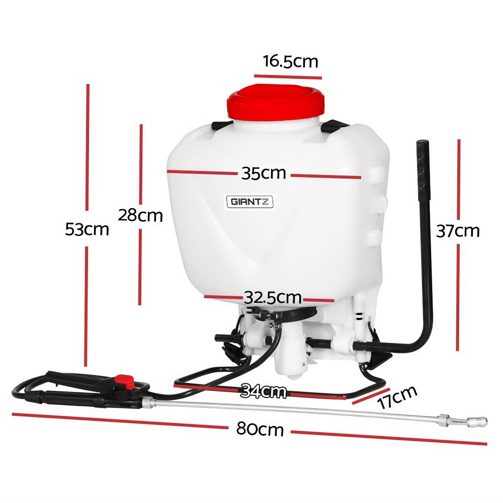 Giantz Weed Sprayer 15L Backpack Knapsack view 2