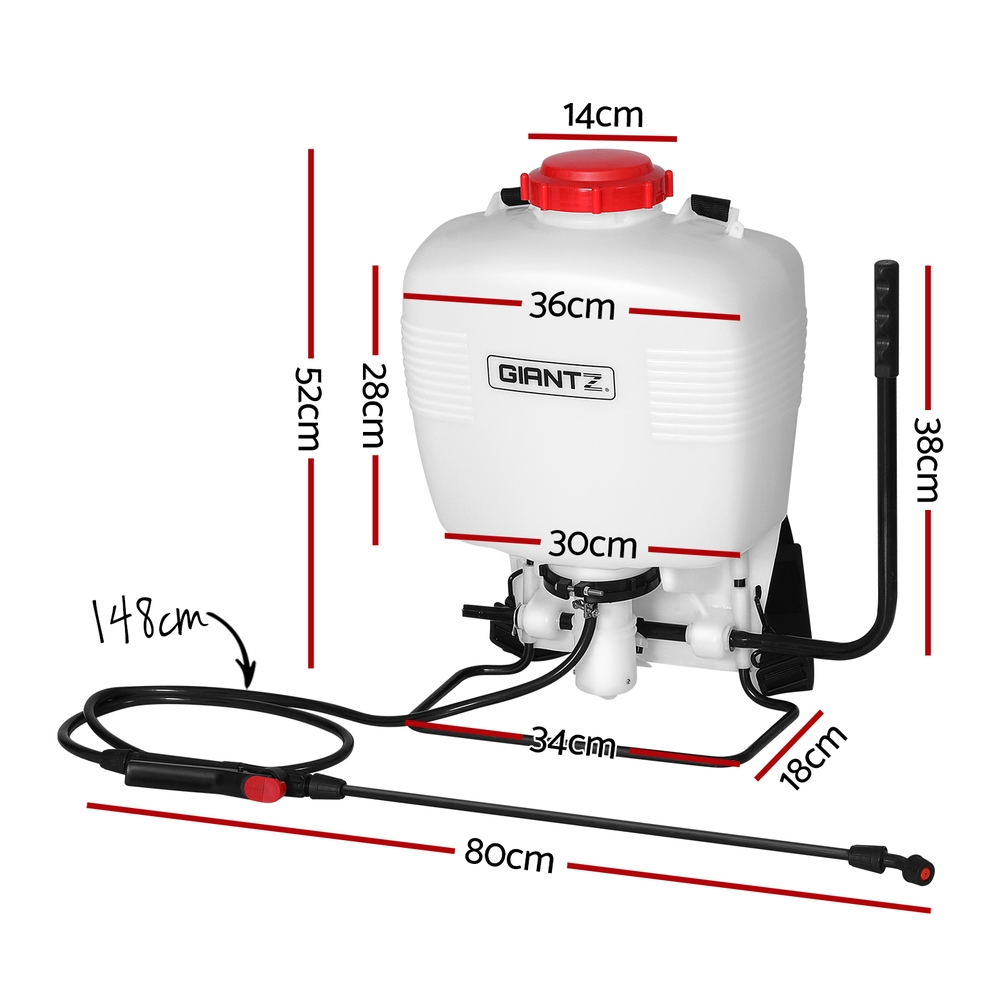 Giantz 15L Knapsack Weed Sprayer Garden and Farm view 2