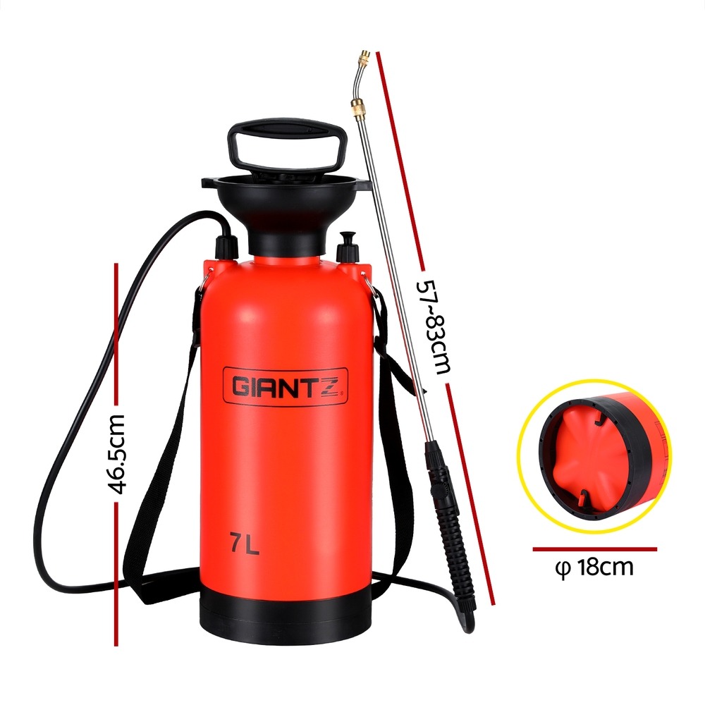 Giantz Weed Sprayer 7L Shoulder Pressure Spray view 2