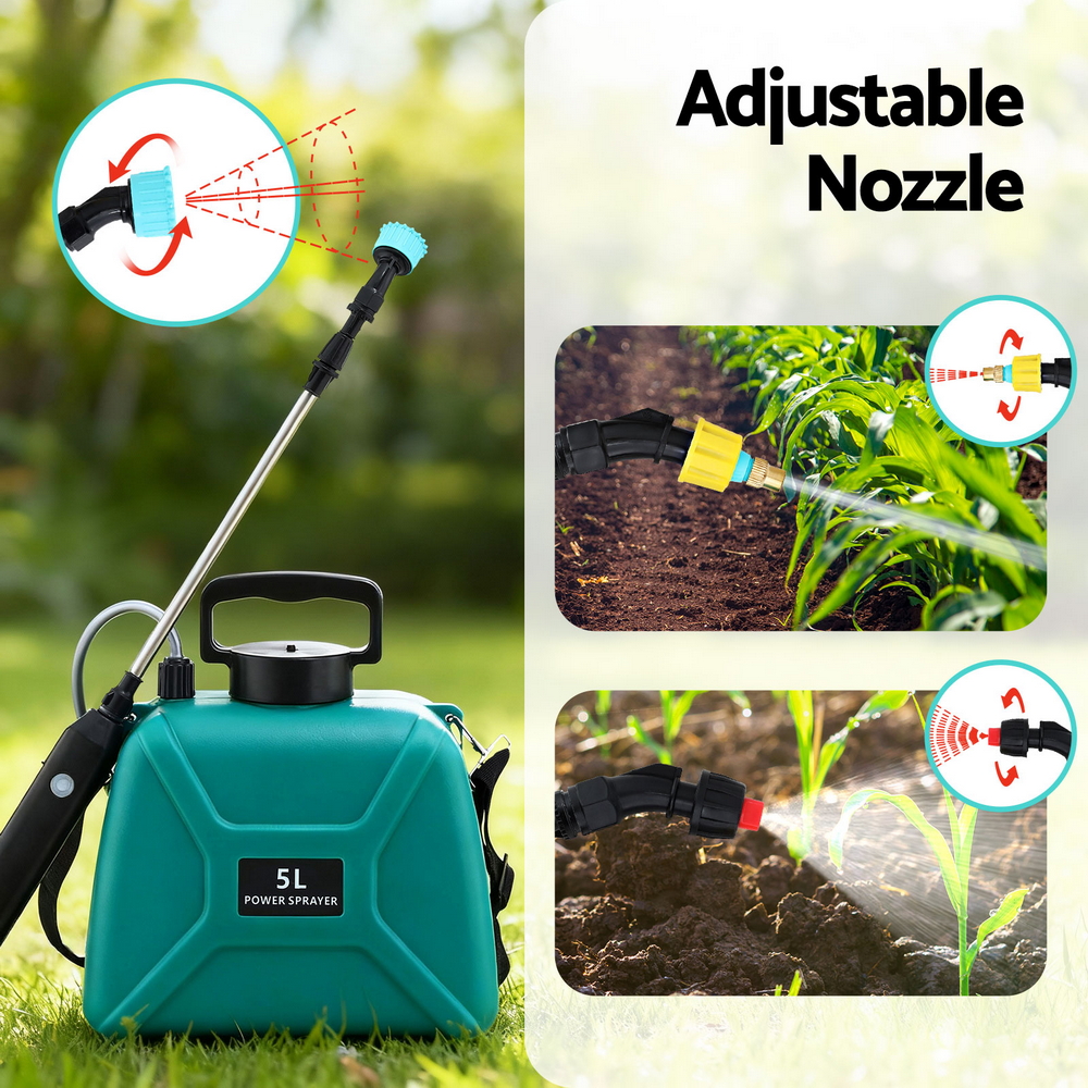 Giantz Electric Weed Sprayer 5L USB Charging Shoulder view 5
