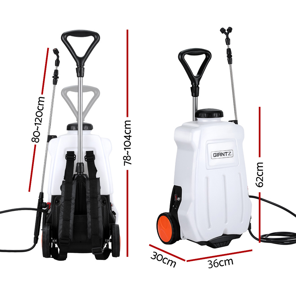 Giantz Electric Weed Sprayer 20L Backpack Trolley view 2