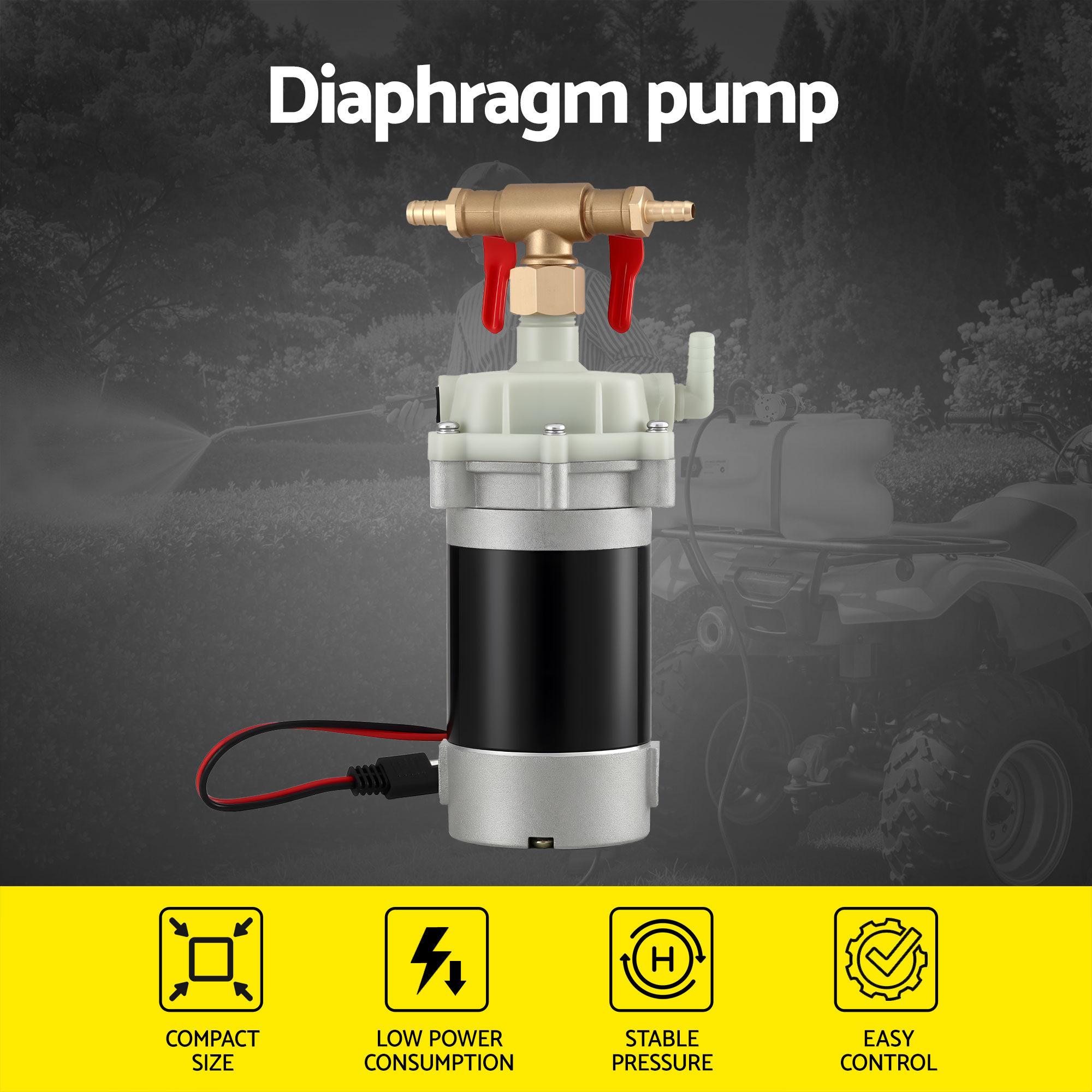 Giantz 12V Diaphragm Sprayer Pump for Garden Sprayers view 4