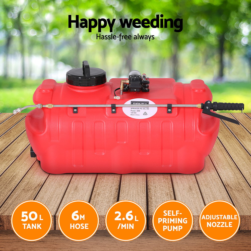 Giantz Weed Sprayer 50L with Boom and Spot Spray view 4
