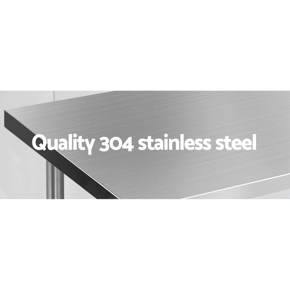 Cefito Stainless Steel Kitchen Bench 304, 2 Sizes view 3