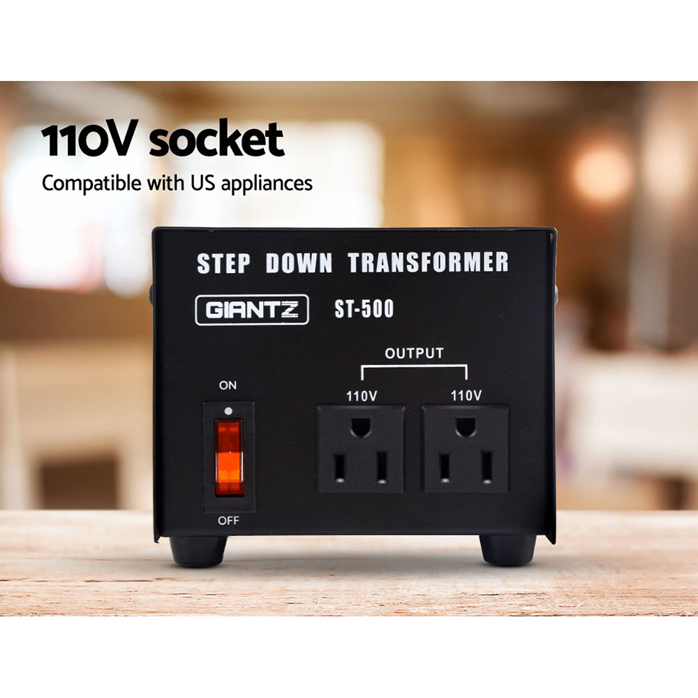 Giantz Step Down Transformer 500W 240V to 110V view 4