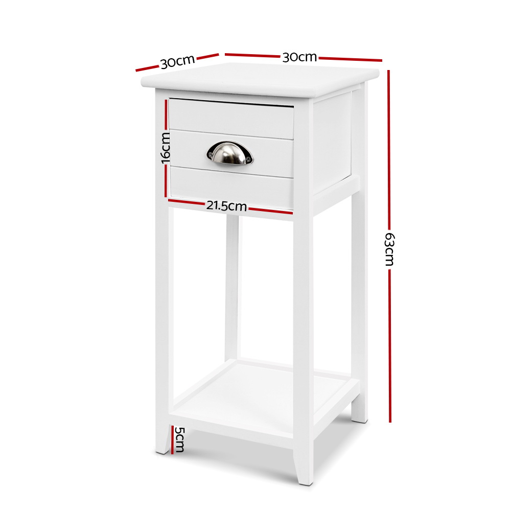Artiss Vintage Bedside Table, Available in 4 Styles view 2