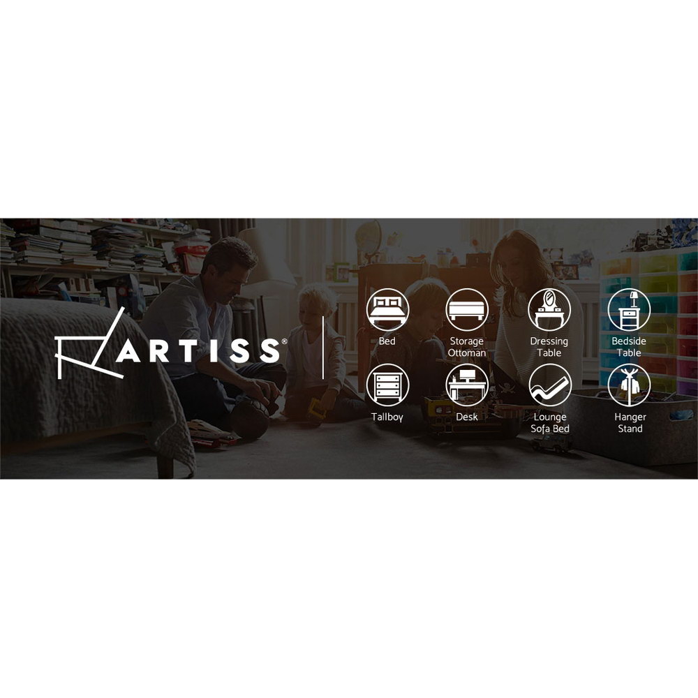 Artiss Vintage Bedside Table, Available in 4 Styles view 3