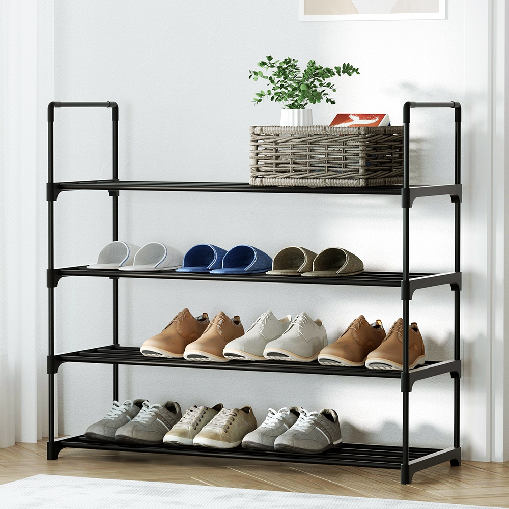 Artiss Stackable Shoe Rack 4-Tier 16 Pairs