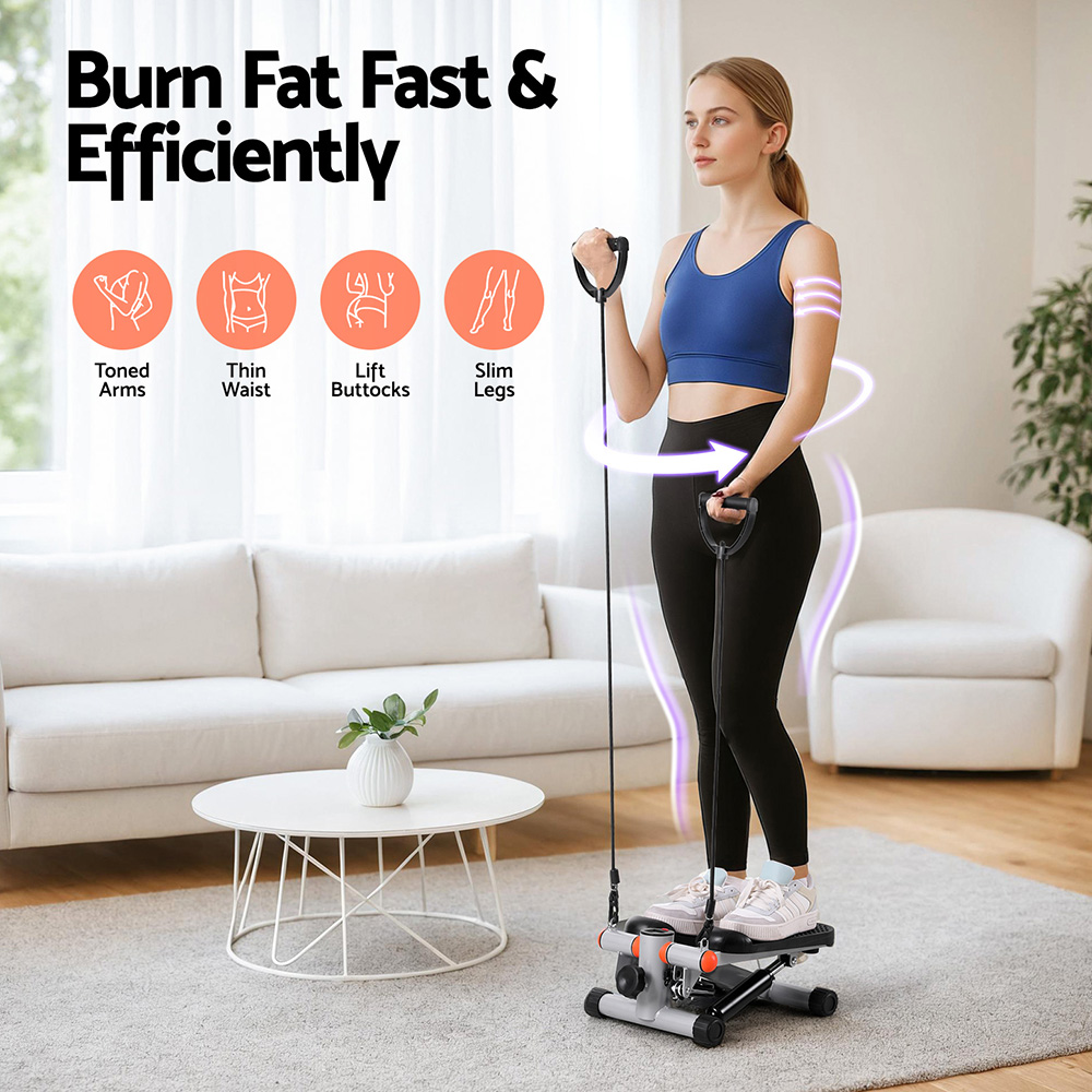 Everfit Mini Stepper with Resistance Rope for Home Cardio view 5