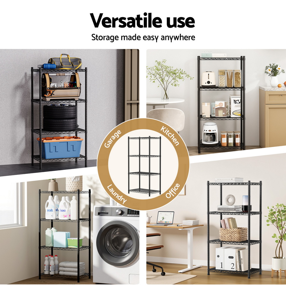 Artiss 4-Tier Shelving Unit Garage Storage Rack in 2 Styles view 5