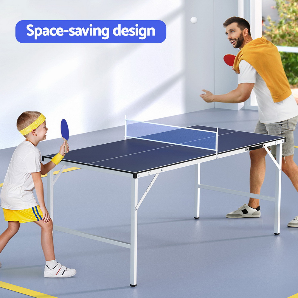 Everfit Foldable Table Tennis Table with Net & Rackets view 4