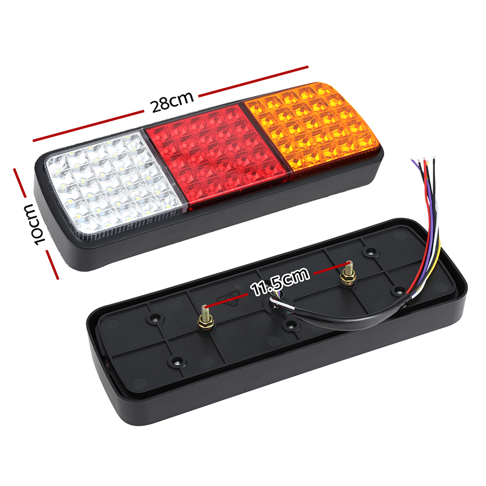 Giantz LED Trailer Tail Lights 12V Pair Stop Indicator view 4
