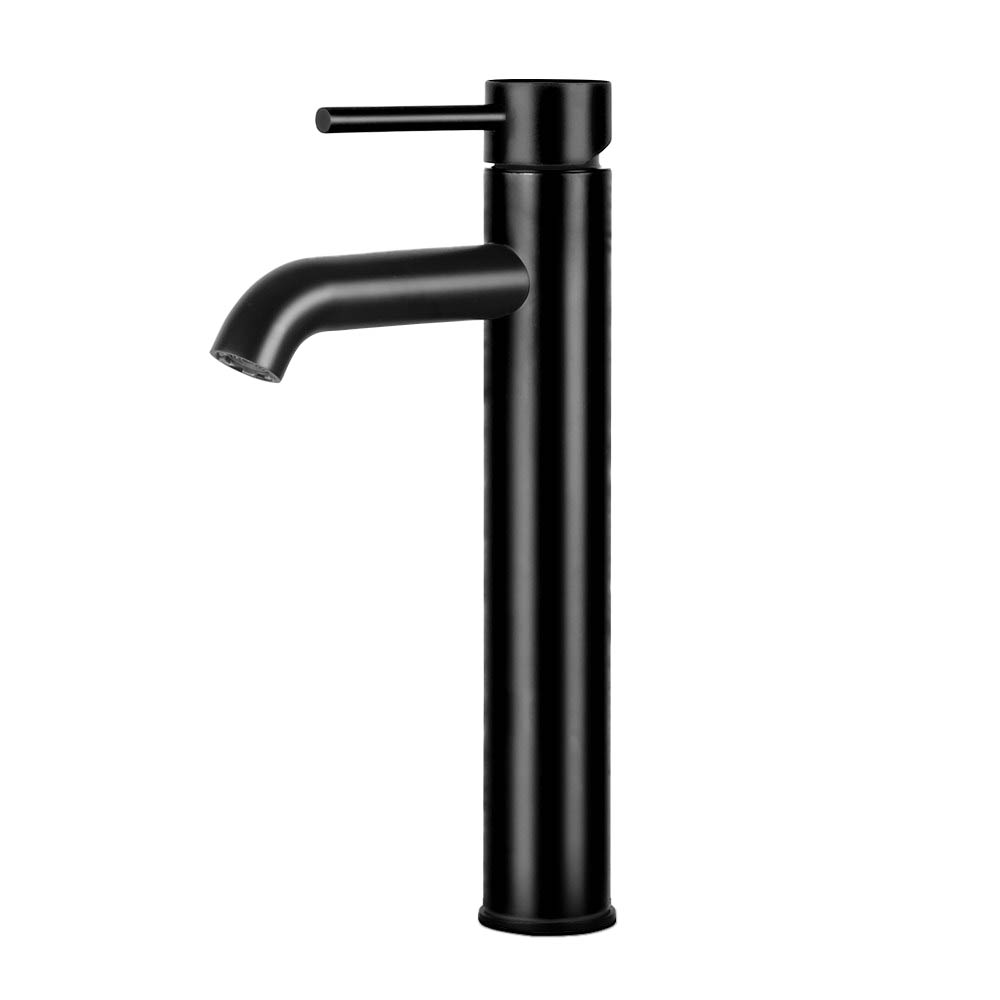 Cefito Basin Mixer Tap Round Tall Faucet, Chrome or Black