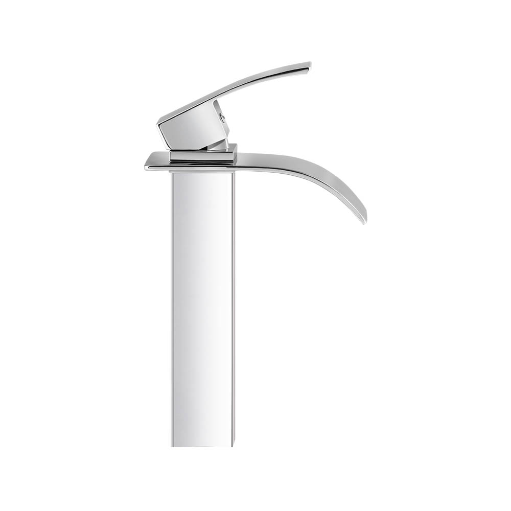 Cefito Thin Tall Basin Mixer Tap for Vanity and Laundry, Black view 3