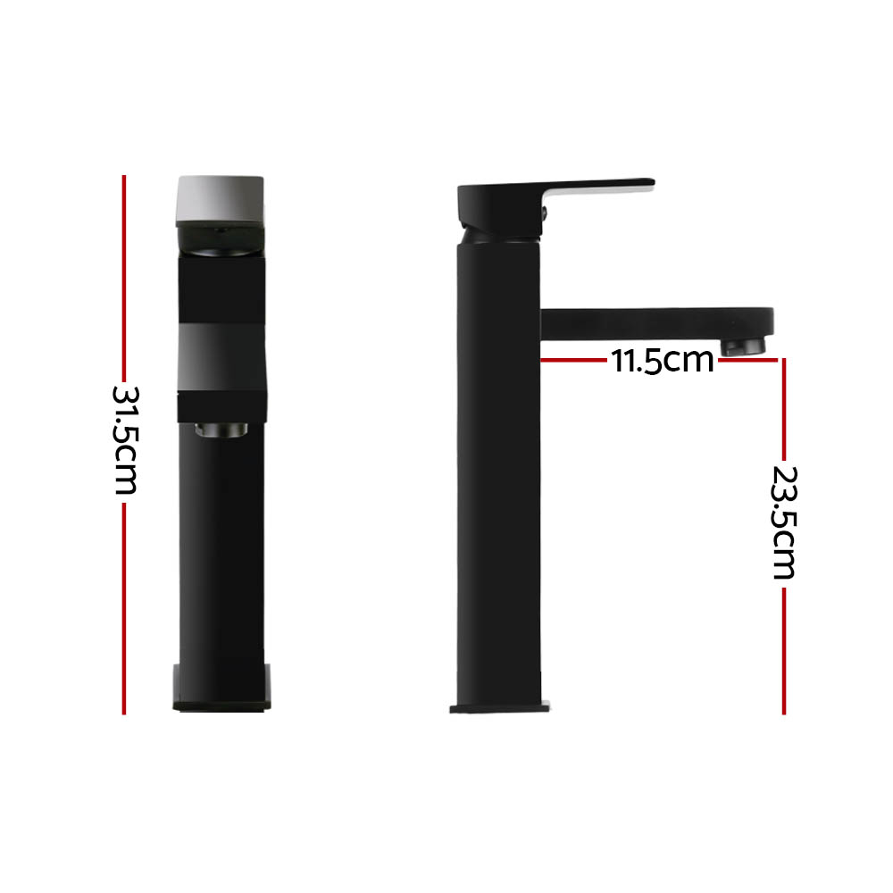 Cefito Square Tall Basin Mixer Tap for Vanity and Laundry view 2