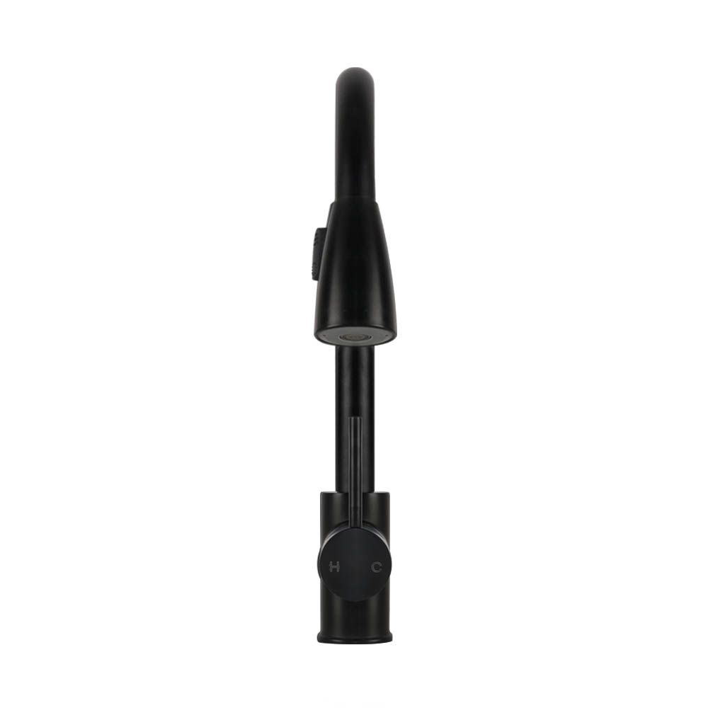 Cefito Pull-Out Kitchen Mixer Tap with 2 Modes, Black view 3