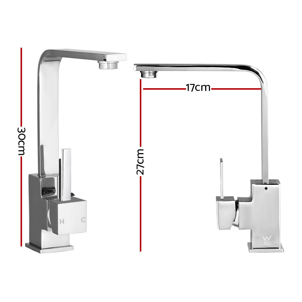 Cefito Square Kitchen Mixer Tap for Sink and Basin view 2