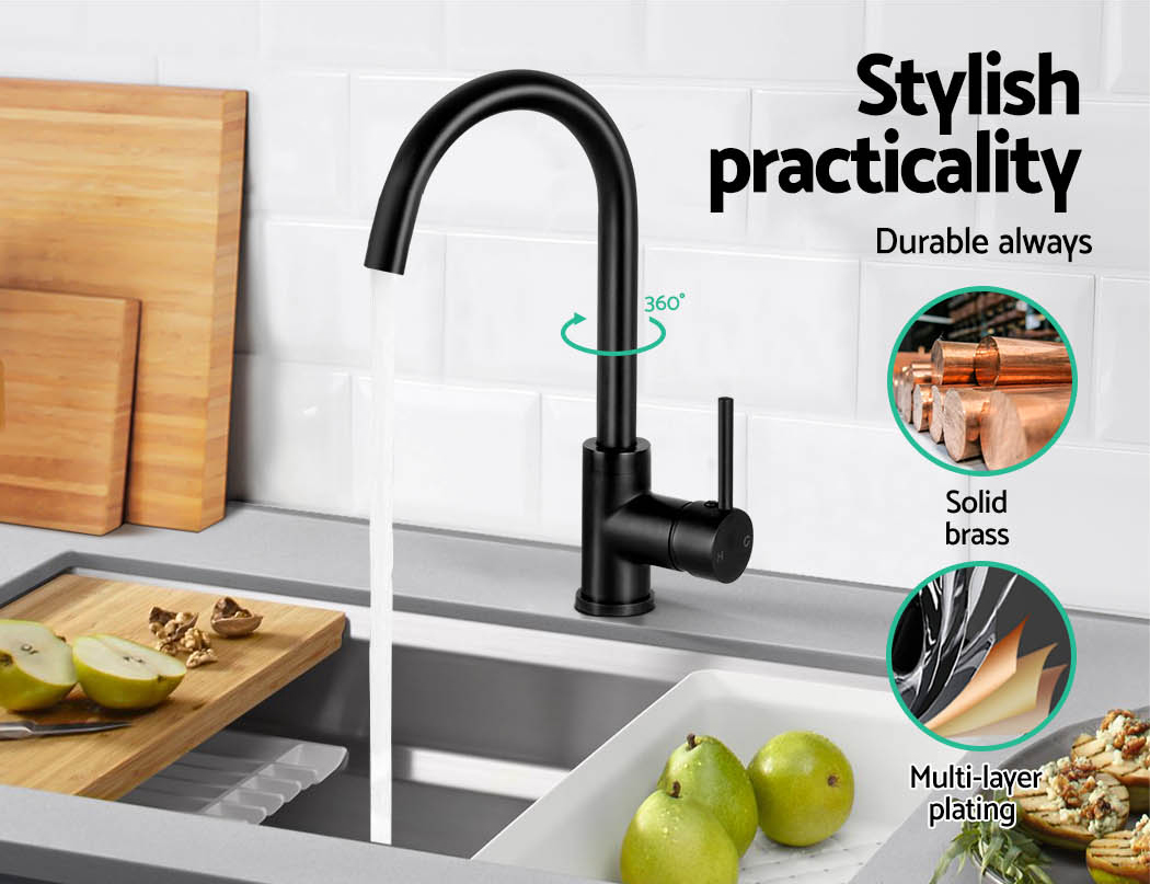Cefito Round Kitchen Mixer Tap for Sink and Basin view 5