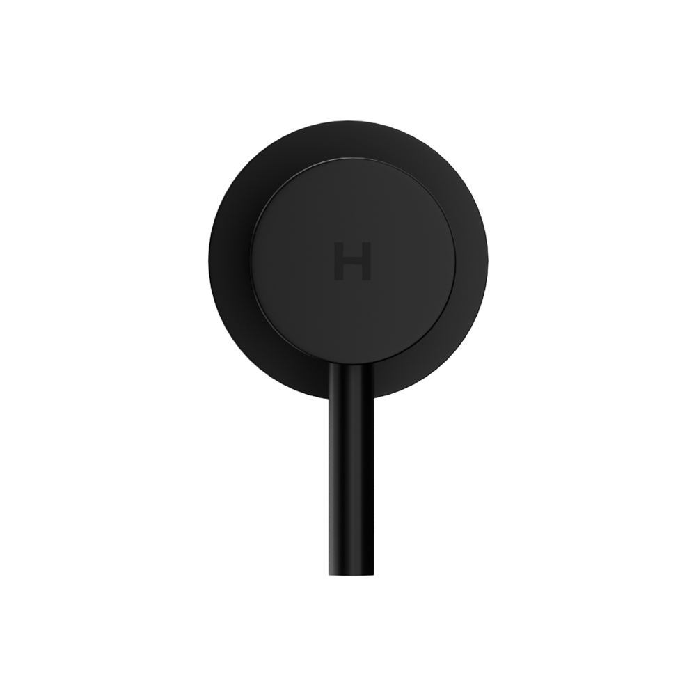 Cefito Basin Twin Tap Wall Round, Chrome or Black view 3