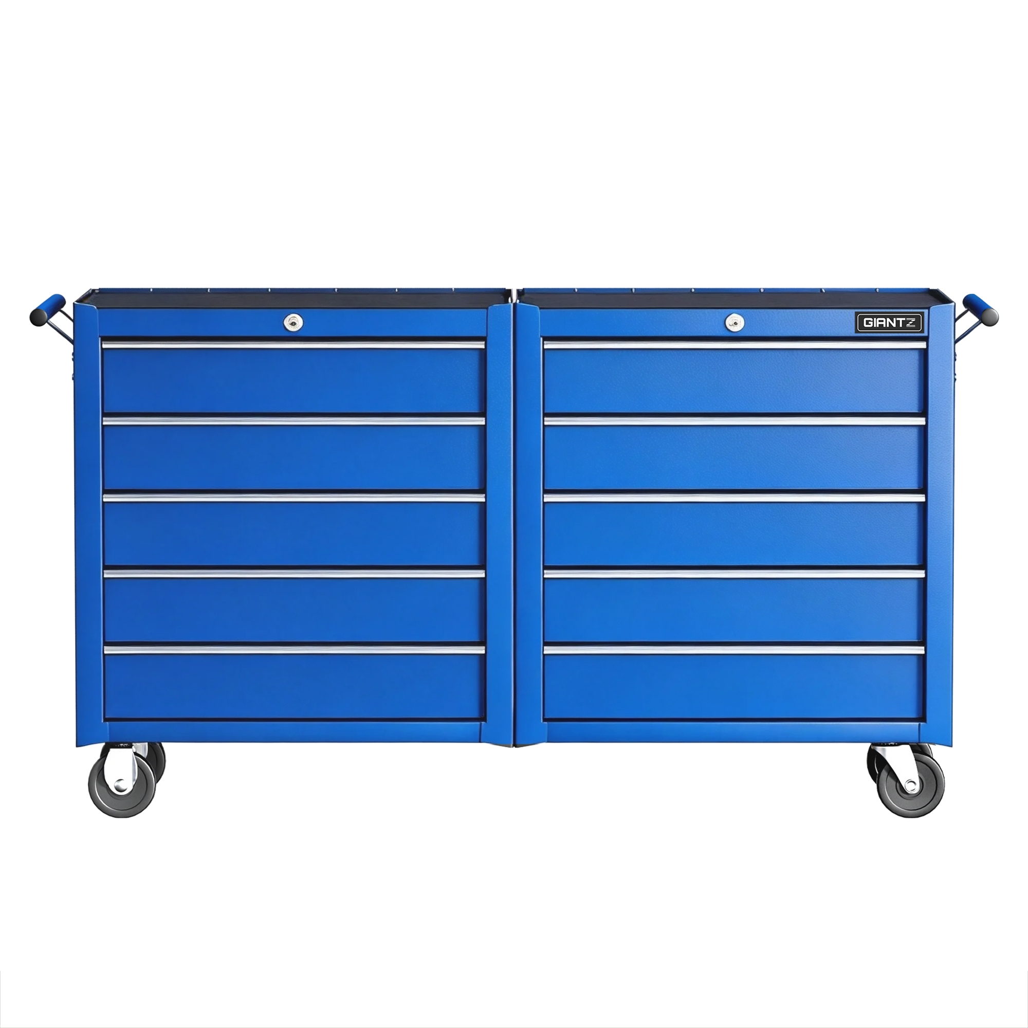 Giantz 10 Drawer Tool Chest Trolley, Blue or Black view 4