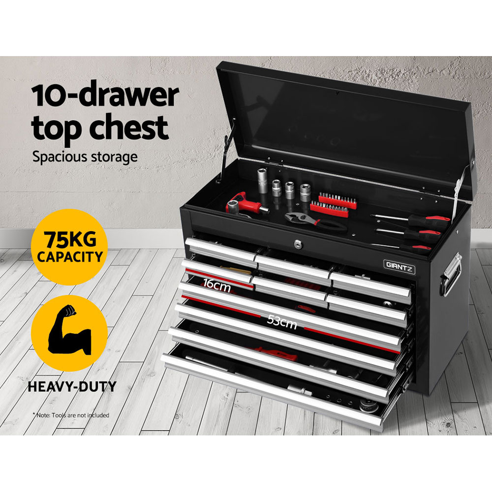Giantz 17 Drawer Tool Box Trolley Cabinet, 2 Colours view 3