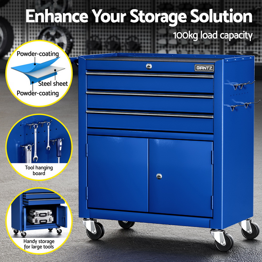 Giantz Tool Box Cabinet Chest, 3 or 5 Drawer view 4