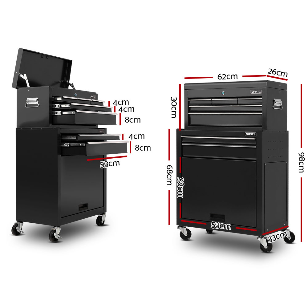 Giantz 7 Drawer Tool Box Cabinet Chest, 3 Colour Options view 2