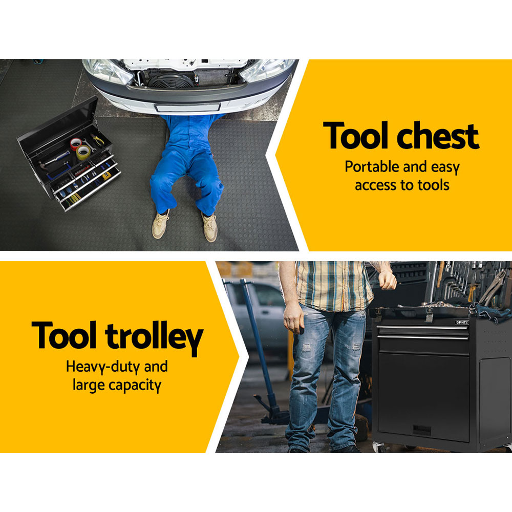 Giantz 7 Drawer Tool Box Cabinet Chest, 3 Colour Options view 5