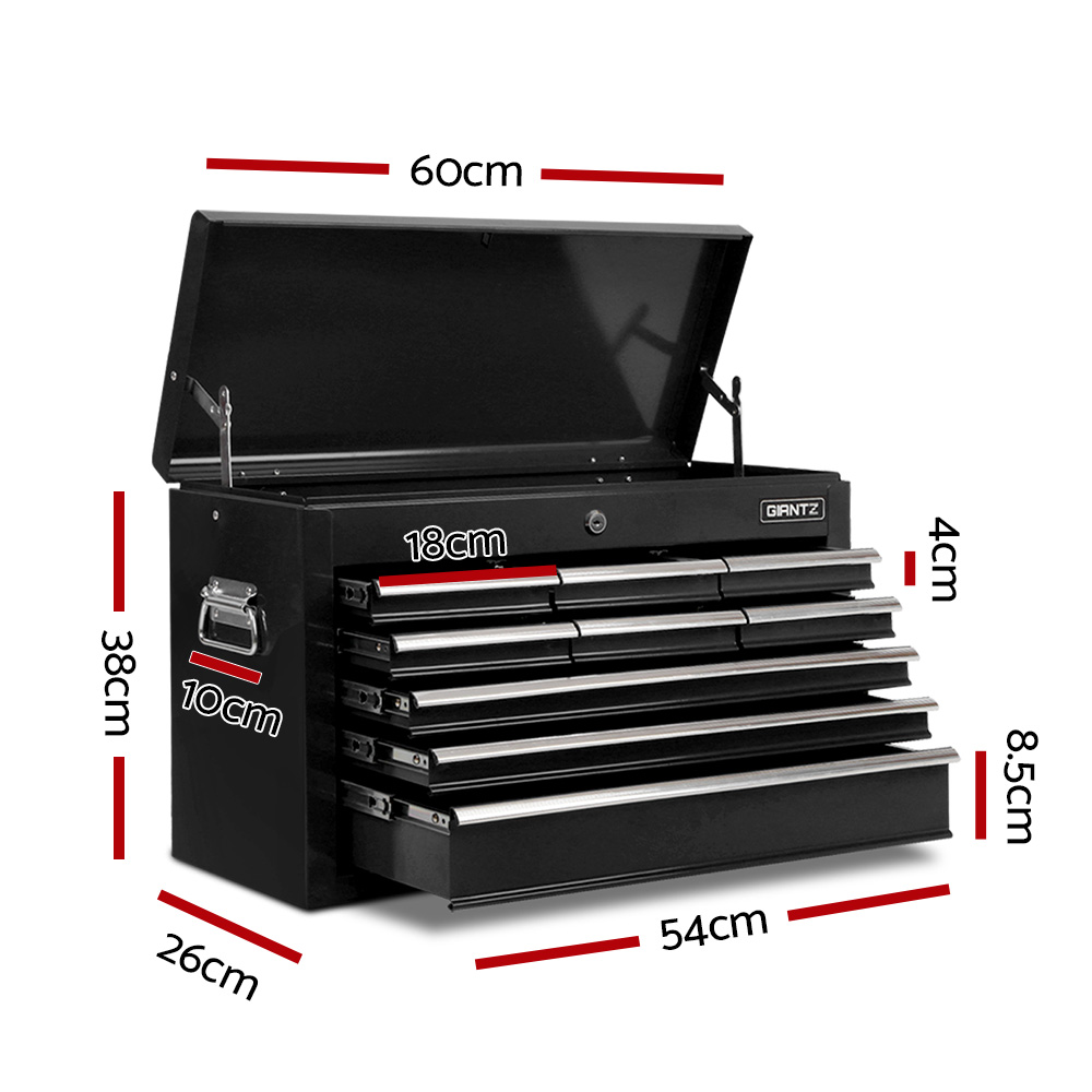 Giantz 9 Drawer Tool Box Chest Garage Organiser, 4 Colours view 2