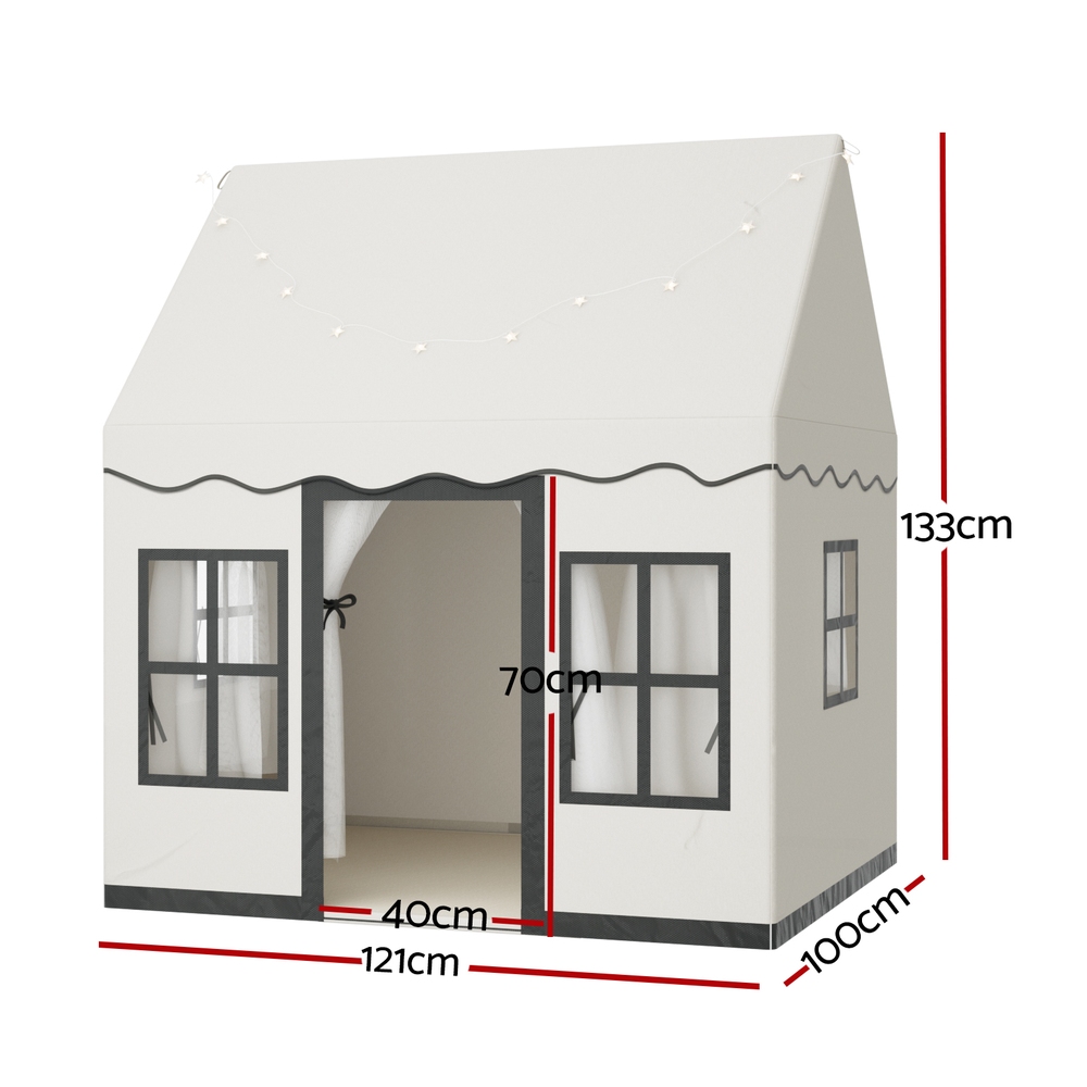 Keezi Kids Play Tent Playhouse Castle with Side Pocket view 2