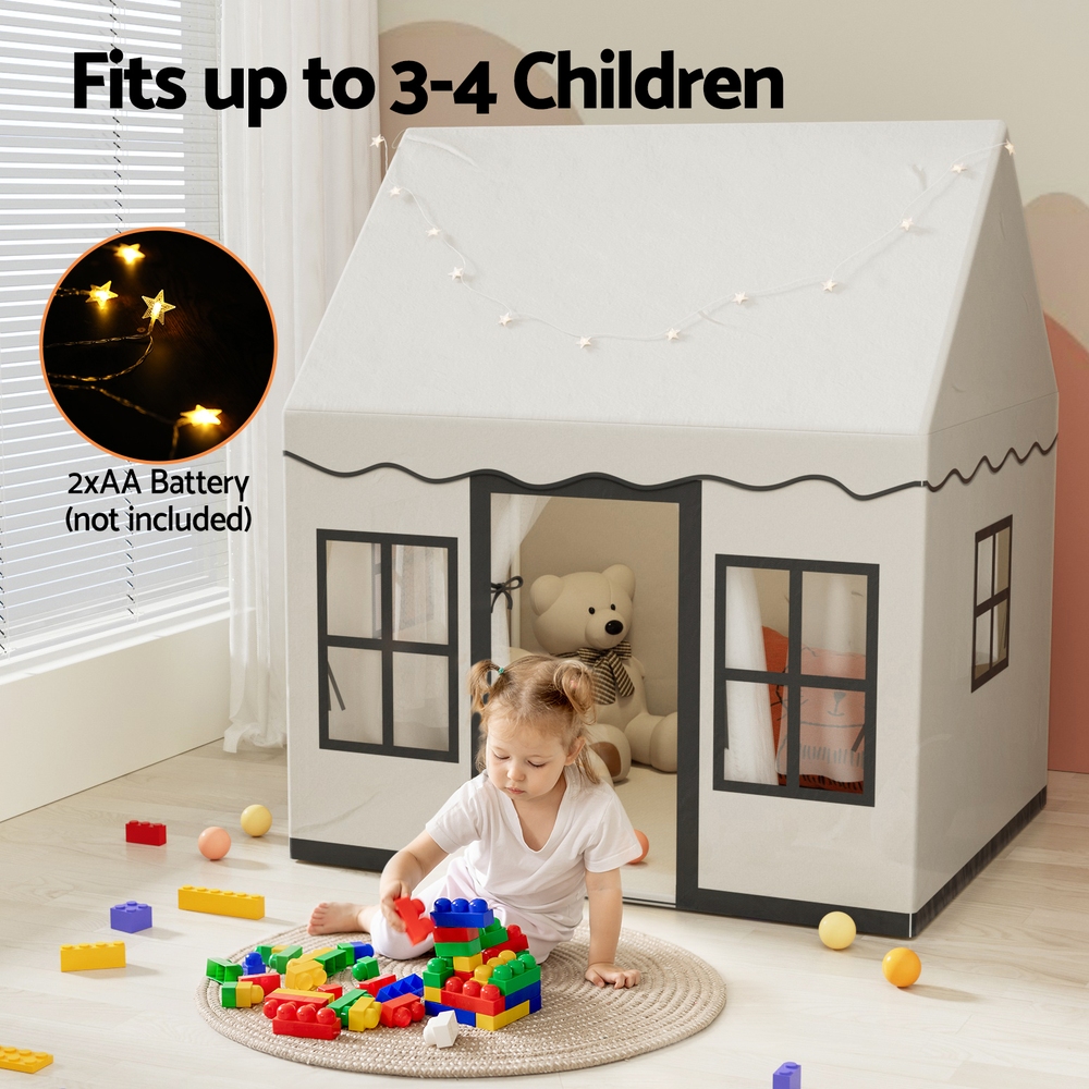 Keezi Kids Play Tent Playhouse Castle with Side Pocket view 4