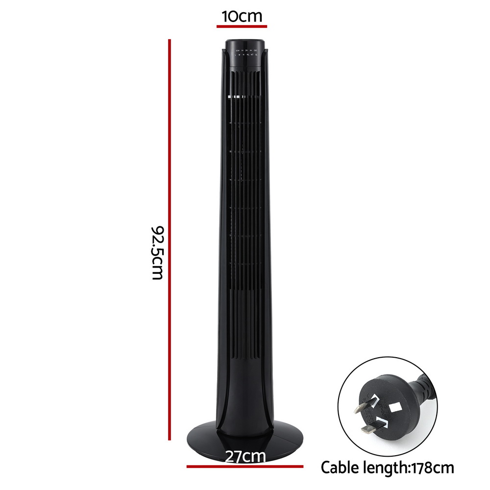 Devanti Oscillating Tower Fan with Remote 3-Speed view 2