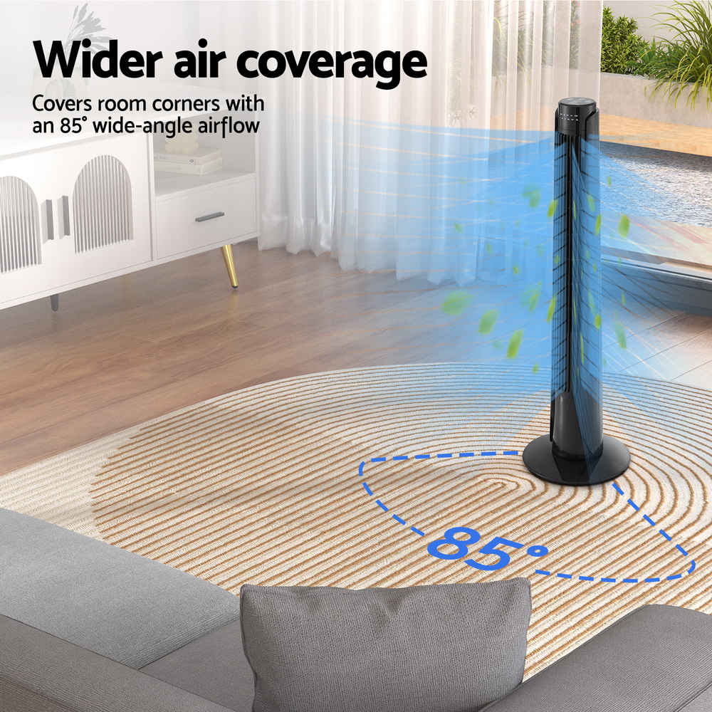 Devanti Oscillating Tower Fan with Remote 3-Speed view 5