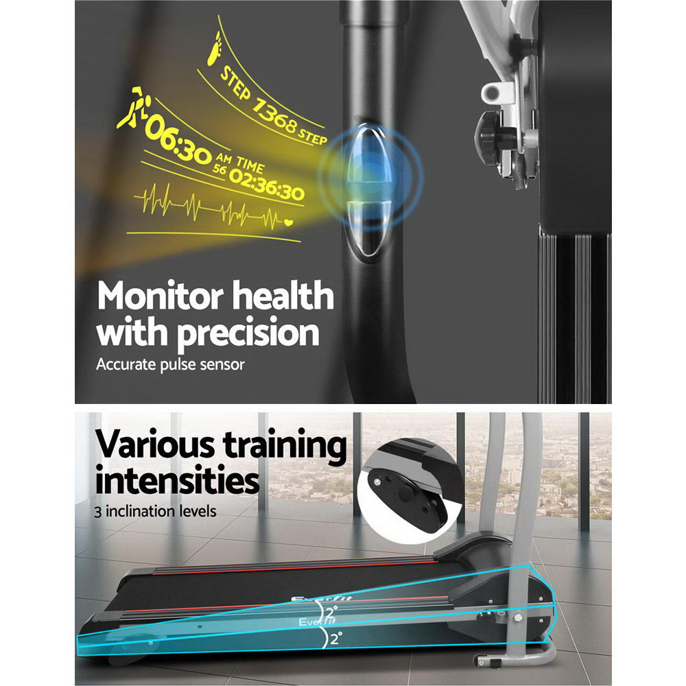 Everfit Foldable Electric Treadmill 360mm Belt Home Cardio view 5