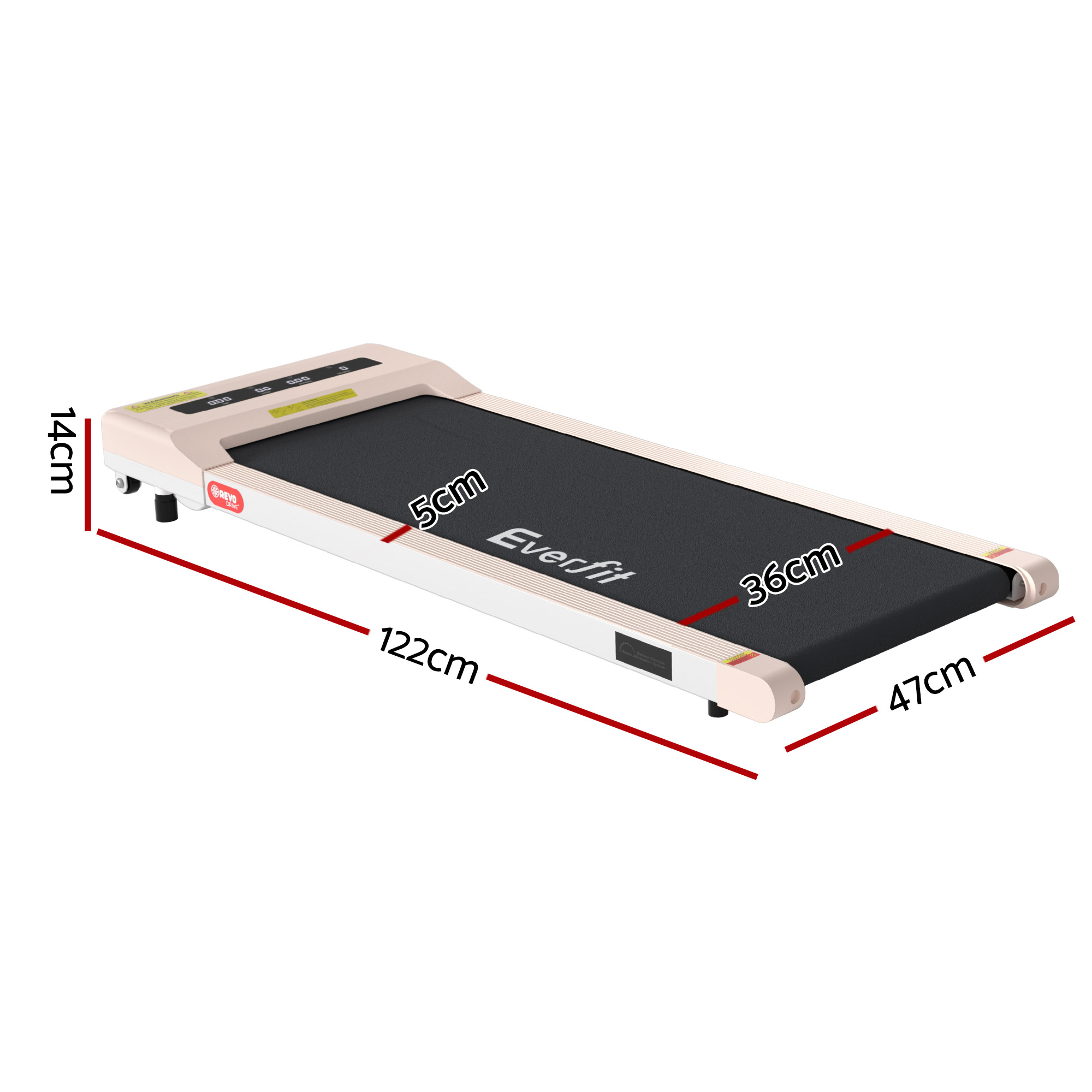 Everfit Walking Pad Under Desk Home Gym 360mm No Assembly view 2