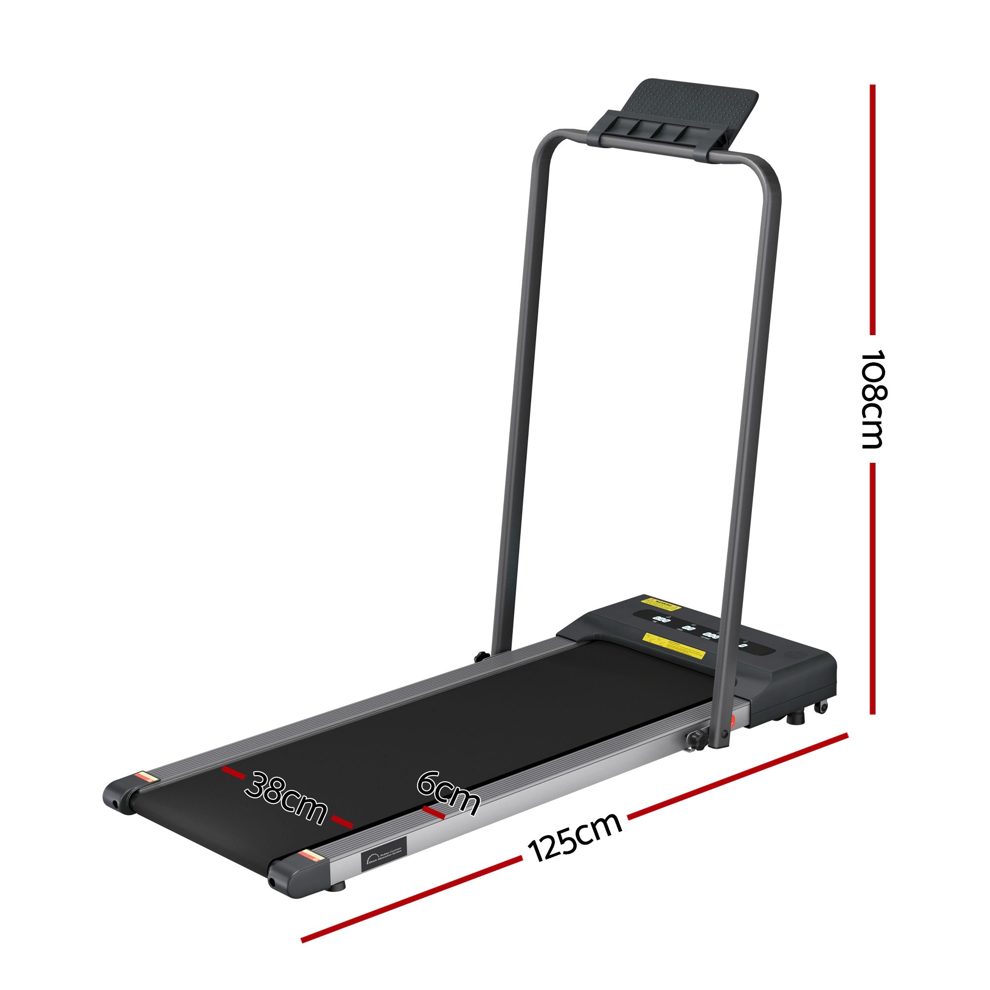 Everfit 2 in 1 Treadmill Walking Pad with 380mm Belt view 3