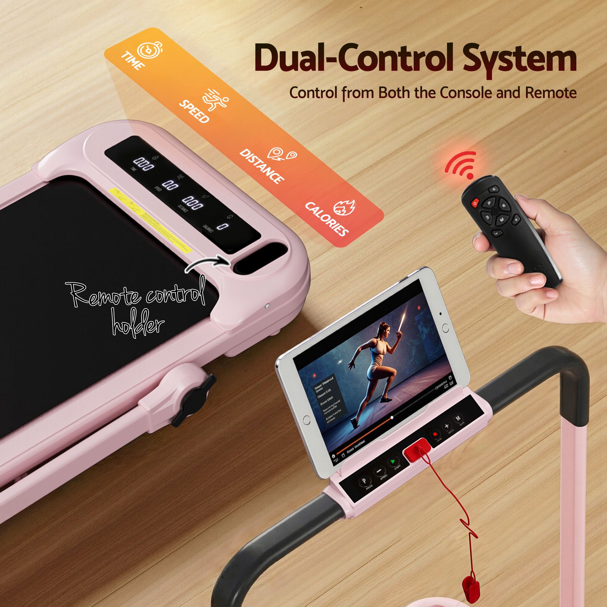 Everfit 3 in 1 Treadmill Walking Pad Foldable Incline view 5
