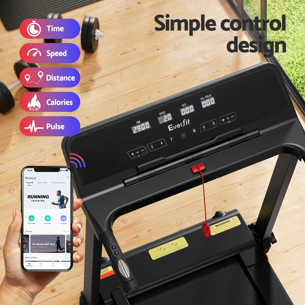 Everfit Fitness Treadmill with Knob Control, Foldable 420mm view 5