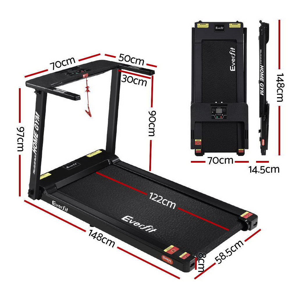 Everfit Fitness Treadmill, Fully Foldable 420mm view 2
