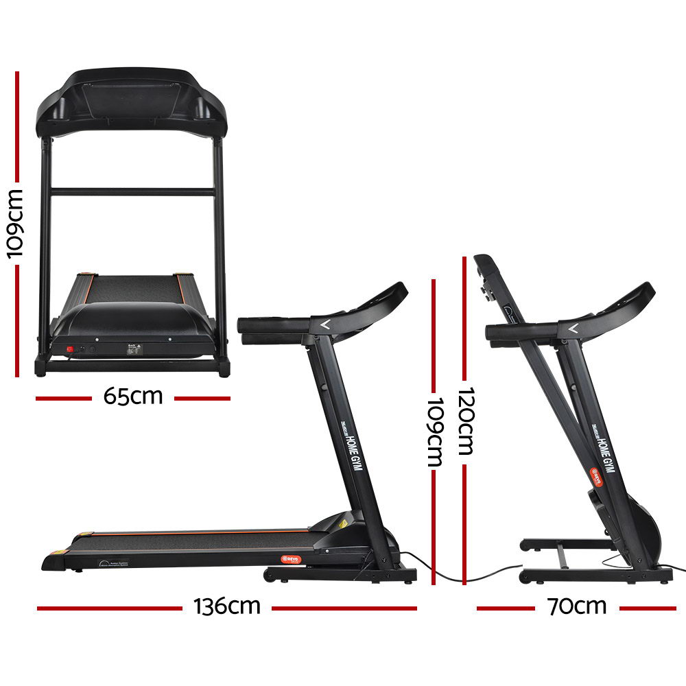 Everfit Electric Treadmill 400mm Belt Foldable Home Cardio view 2
