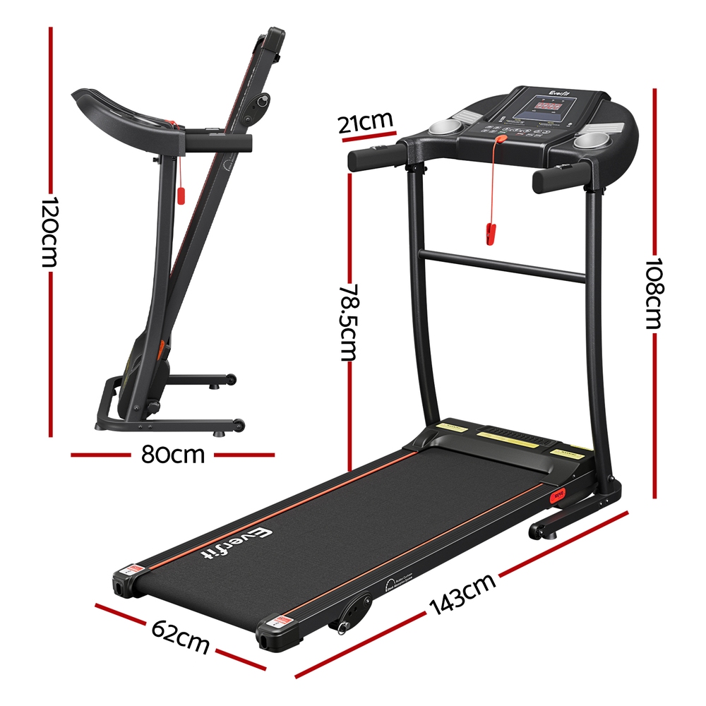 Everfit Electric Treadmill with Incline, Home Cardio view 2
