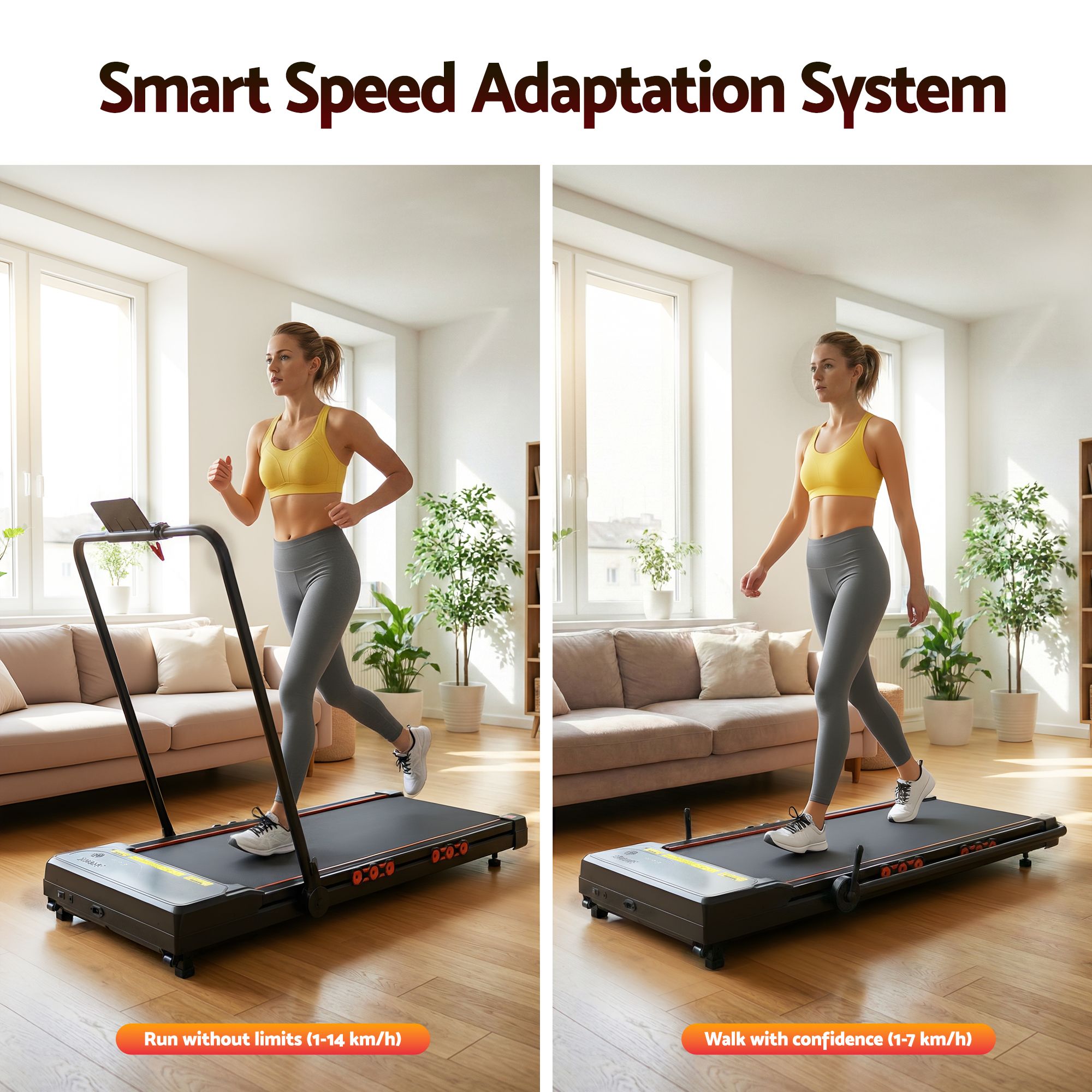 Everfit 3 in 1 Treadmill Walking Pad with Auto Incline view 5