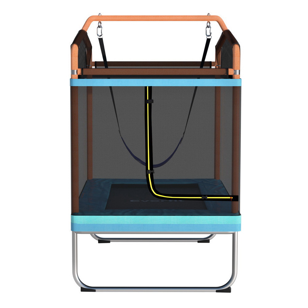 Everfit 6FT Rectangle Trampoline for Kids with Swing view 3